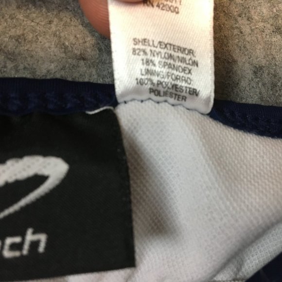 Athletech Tankini Top 26 Red White Blue Striped Square Neck Colorblock Slimming - Picture 5 of 11